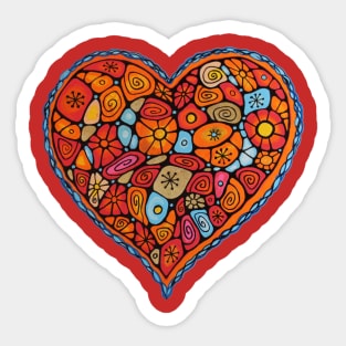 Mosaic Heart Sticker